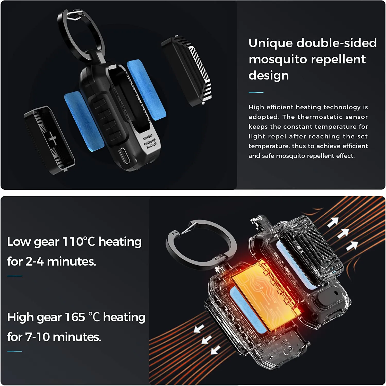 FLEXTAIL Portable Mosquito Repellent: Rechargeable